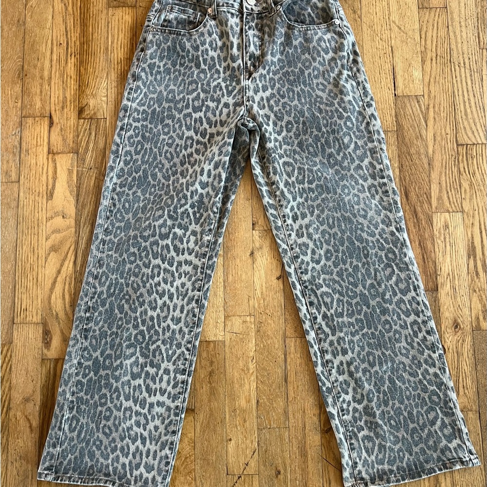 Leopard Print Jeans
